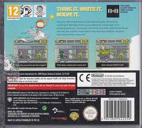 Super Scribblenauts - Nintendo DS (A Grade) (Genbrug)